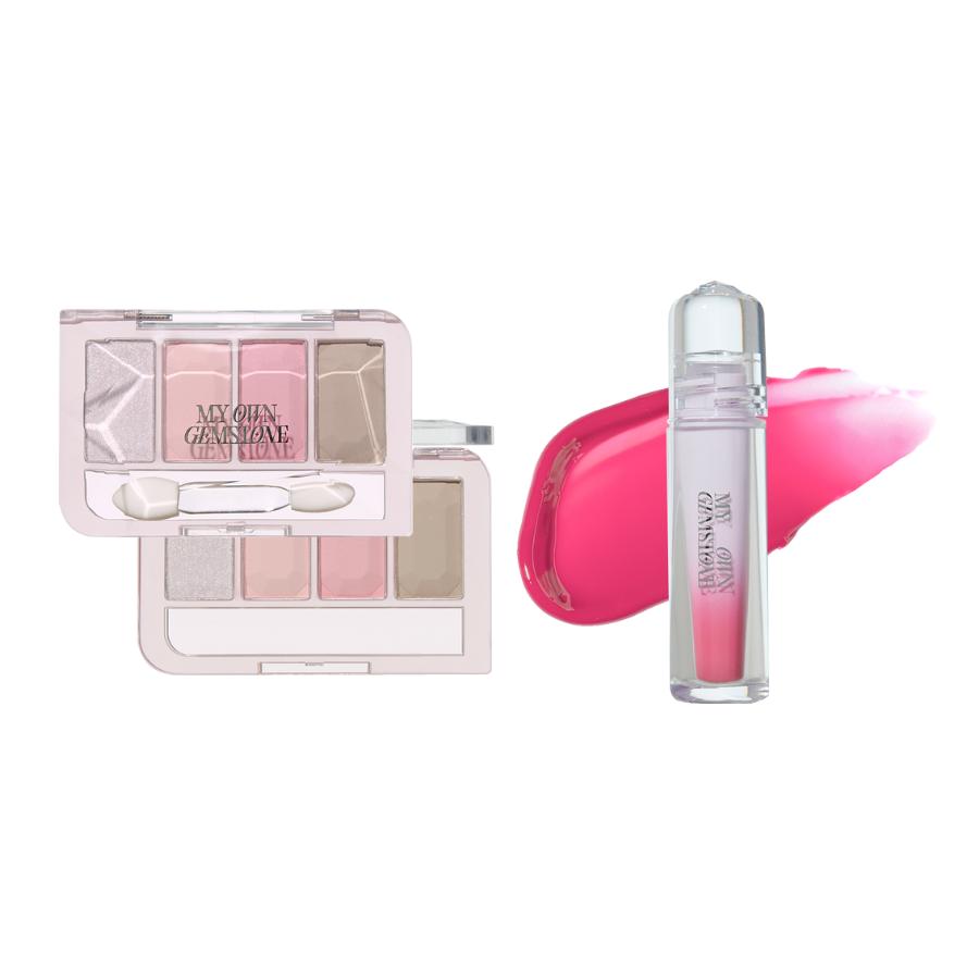 Etude #My Own Gemstone Play Color Eyes 3.5g + Over Glowy Tint 3g Set