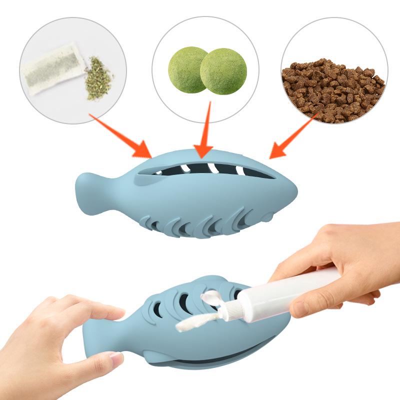 Self-Play Bite-Resistant Catnip Teething Toy for Cats