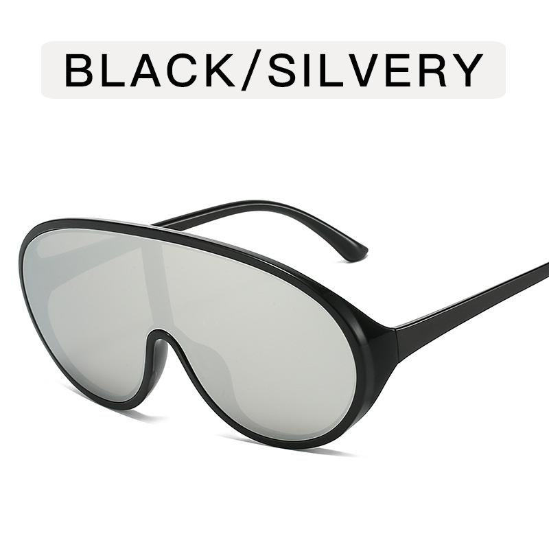 Big-frame Toad Conjoined Sunglasses Female Cross-border Ins Fashion Exaggerated Glasses Personality Pilot Sunglasses Tide