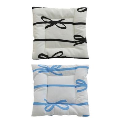 Raffinierter Schleifenknoten Akzent Gesteppte Teeuntersetzer Mode Schleifenknoten Baumwolle Teeuntersetzer Eleganter Untersetzer für Küche oder Schreibtisch