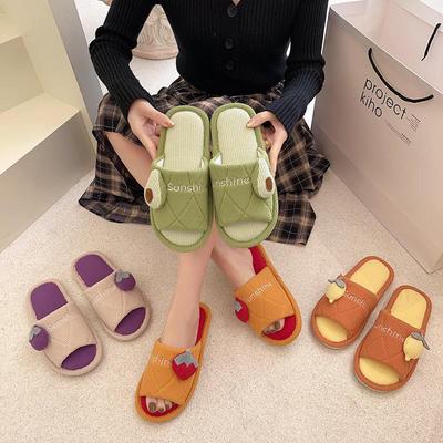 Women's Trendy Spring Slippers: Cute, Comfortable, Soft Cotton Indoor Shoes