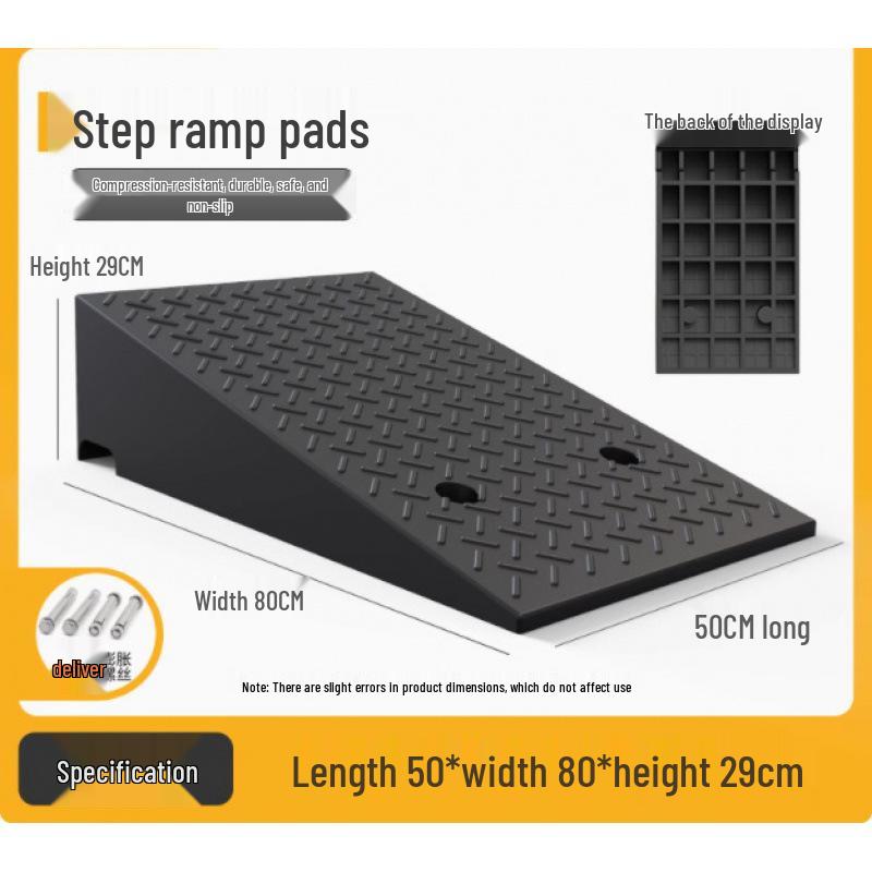 Rubber Curb & Threshold Ramp Mat for Home and Car 