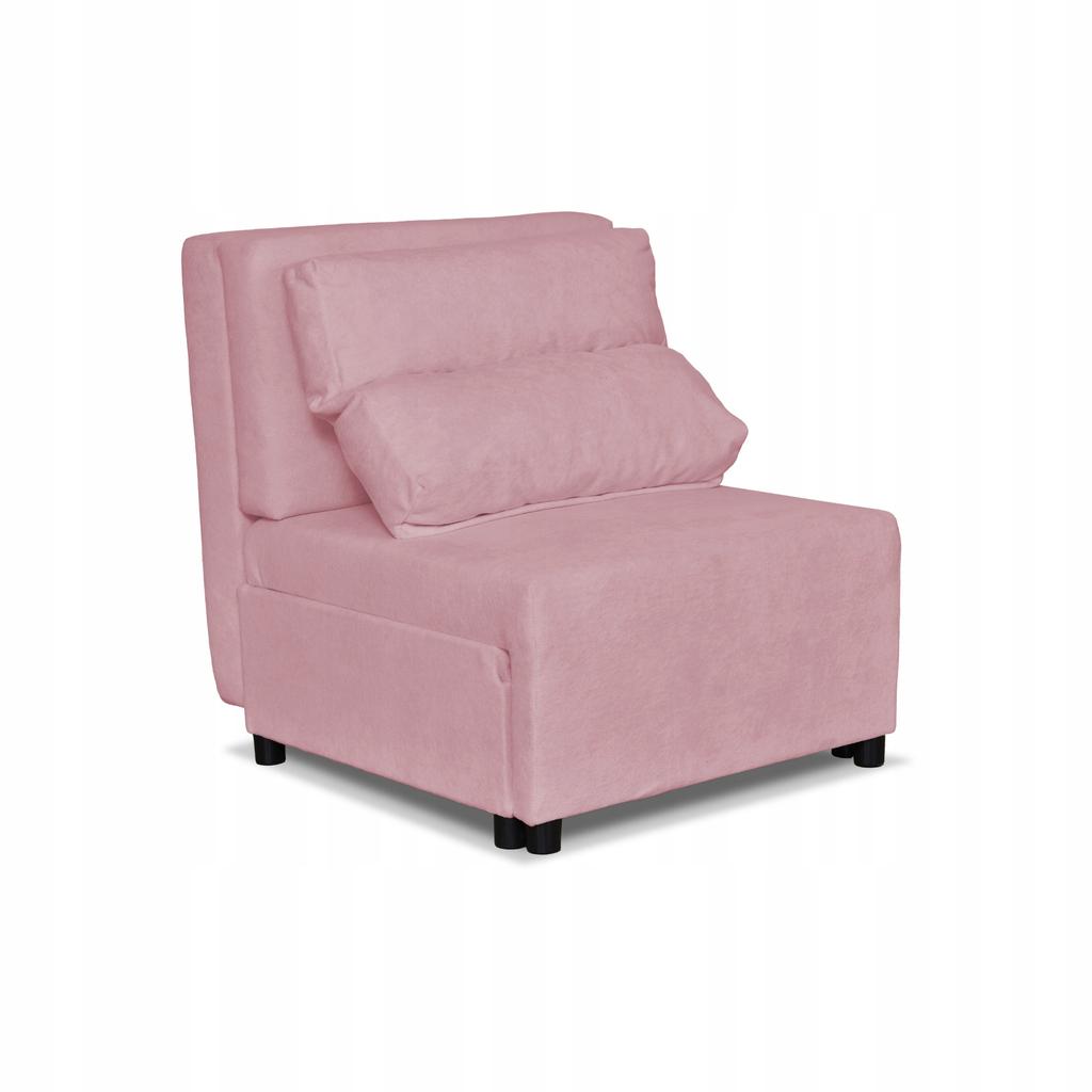 Fold-out Armchair for Sleeping KIMO Bedding Container Family Furniture Hunter Pink