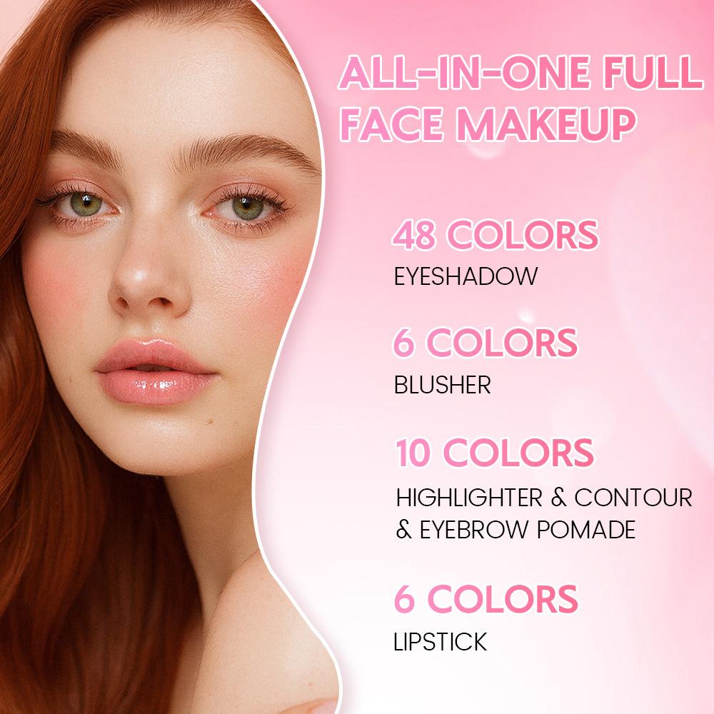 6 Layer Makeup Book, Book-style Foldable Makeup Tray Set, Makeup Set Foldable Book. It Covers All Your Makeup Needs,10ml