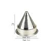 Portable Pourover Coffee Filter Funnel with Double Layer Screen for Travel Office Home Use Stable Base Prevent Spill