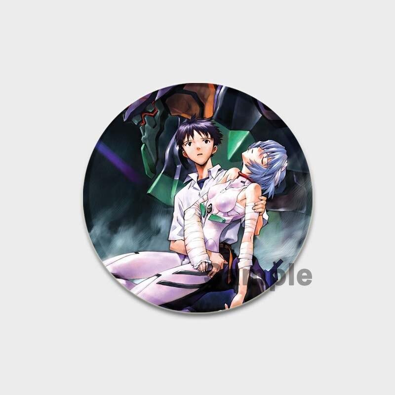 58MM Classic Anime EVA Brooch Cartoon Lapel Pins Accessories for Clothes Hat Backpack Decoration Cute 58mm Round Badges Pin Aesthetic