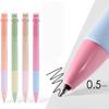 Canetas Marca-Texto Clicáveis de 3 Cores, Preto/Vermelho, 0.5mm Caneta para Escritório, Estudo, Negócios, Assinatura