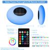 Solar Schwimmt Pool Licht IP67 Wasserdichte Rasen Licht Bunte LED Umgebungs Licht Unterstützung 16 Farben 4