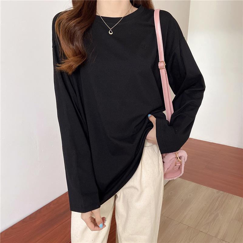 

6 цветов, новый японский шикарный темперамент, тонкий женский дизайн с длинными рукавами, повседневный дизайн XL светло-серый