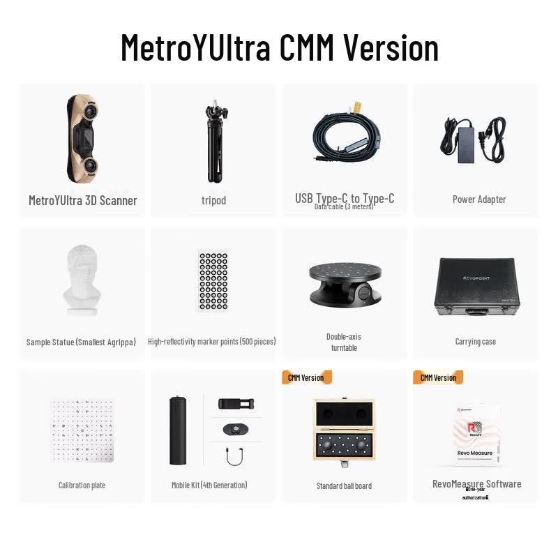 REVOPOINT MetroY Ultra Industrial 3D Laser Scanner CN plug (adapter included)