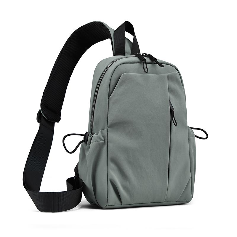 Solid Color Chest Bag Large Capacity Shoulder Crossbody Bag
