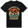 Funny Drummer Dad Like A Regular But Cooler T Shirts Men Cotton Humor Drum Father Tee Shirt Short Sleeve Unisex Loose Clothing