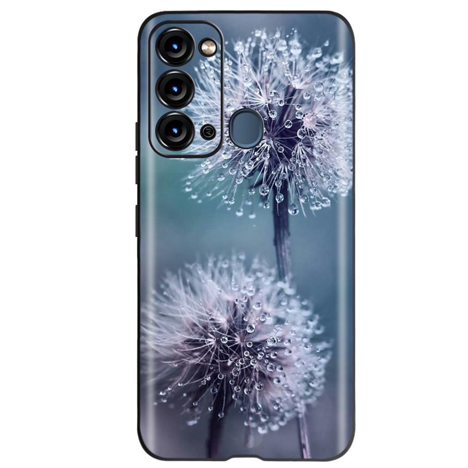 For ITEL Vision 3 Case Fashion Cat Sunflower Phone Cases For Itel S17 S 17 S661W Soft TPU Black Silicone Cover Vision3 Bumper