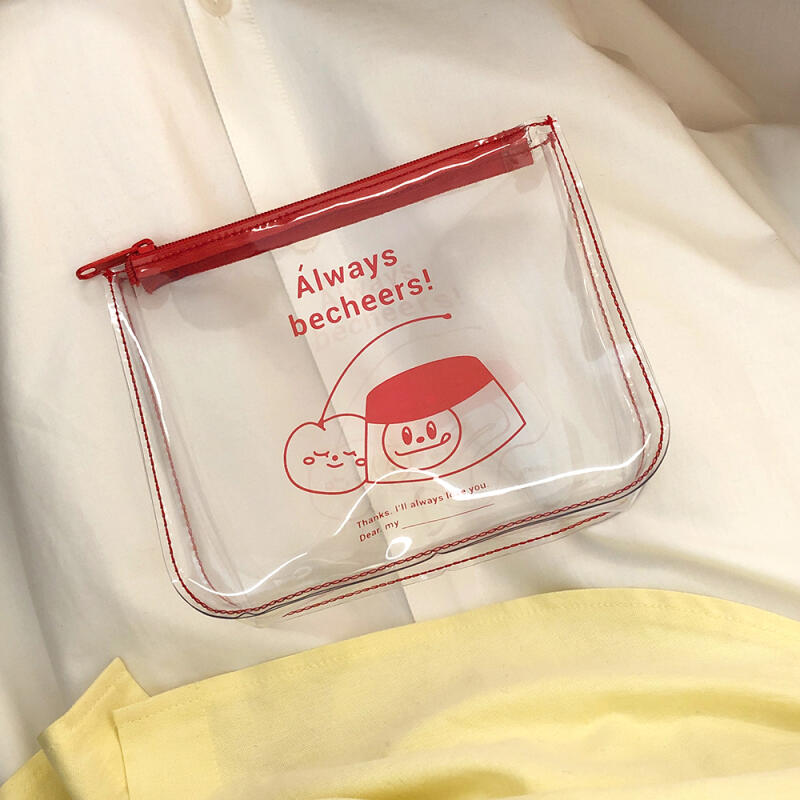 

Purin Red Cosmetics Travel Clear Pouch