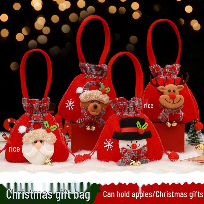 Christmas Eve Apple Candy Gift Tote & Packaging Bag