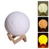 880ml Home Use LED Lunar Air Humidifier 3D Moon Lamp Diffuser USB Rechargeable Ultrasonic Mist Purifier