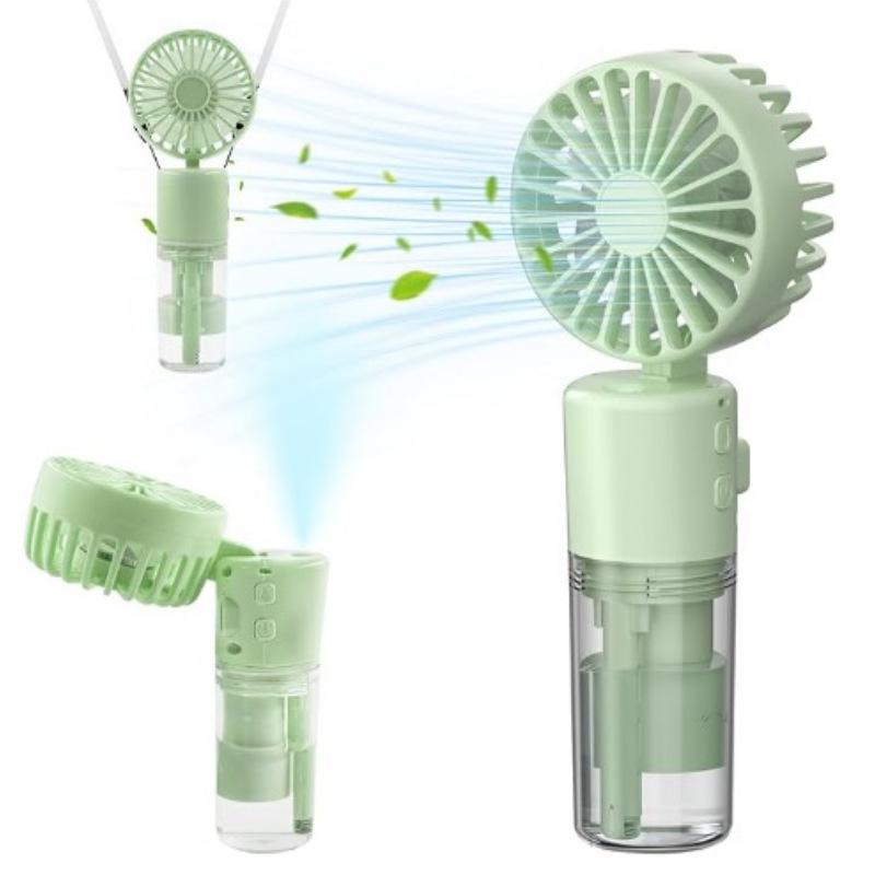 Portable Water Mist Fan Mini Handheld USB Charging 4 Speeds Hanging Neck Spray Cooler Personal Small Fan for Outdoor Travel