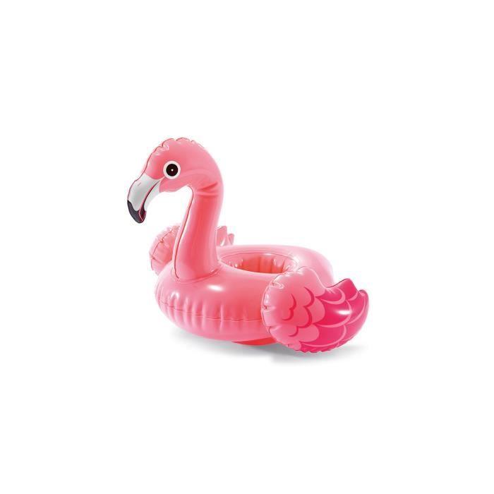 Porte gobelet gonflable flamant rose - x3 - INTEX - Accessoire de piscine - Adulte - Rose