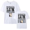 Singer Rosalía Rosalia 100%cotton Men's Shirt 2026 LUX Tour Graphics Short Sleeve Oversized Women's Short Sleeved Cheap Tshirt