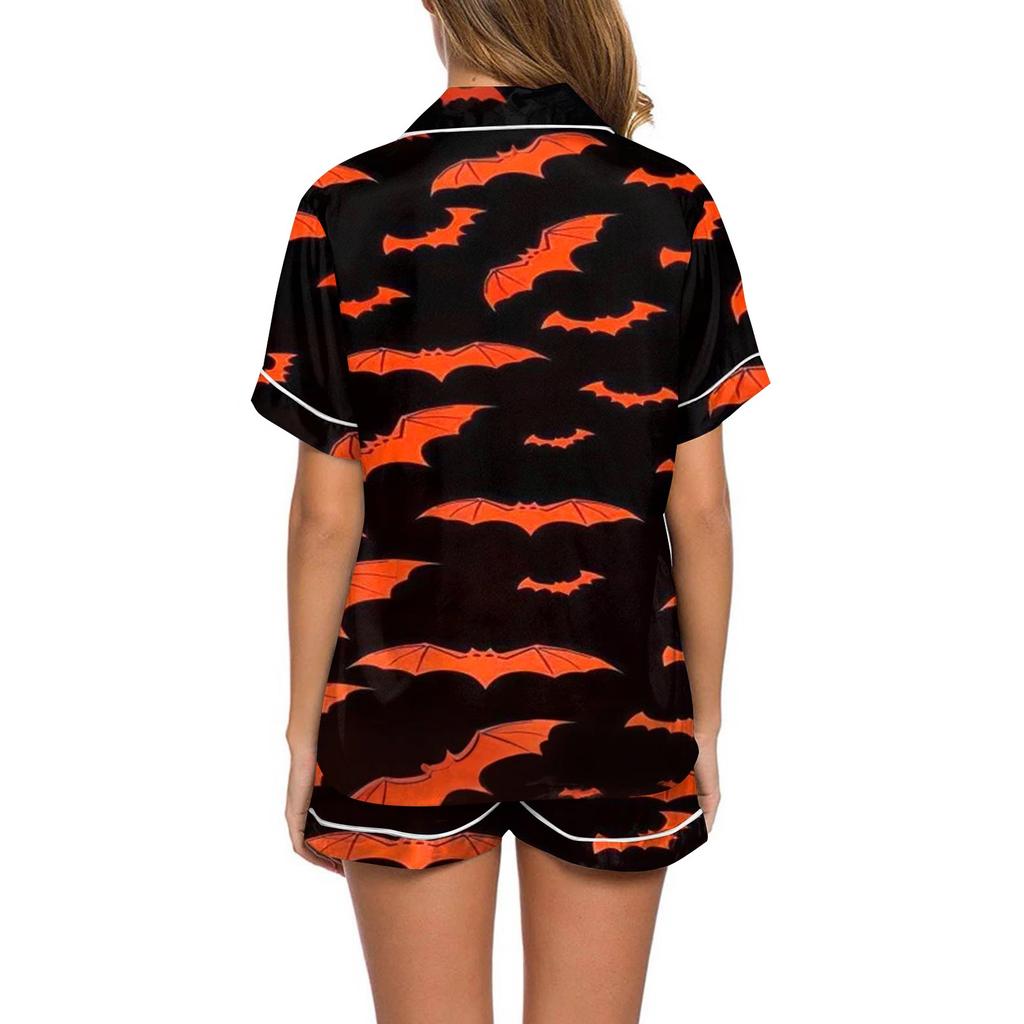 Women's Fashion Home Pajama Set Home Clothes Short Sleeve Pajamas Shorts Two-piece Set