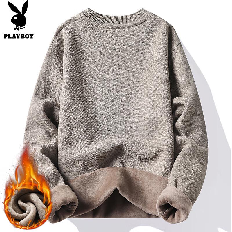 PLAYBOY Men's Plush Warm Knitted Sweater