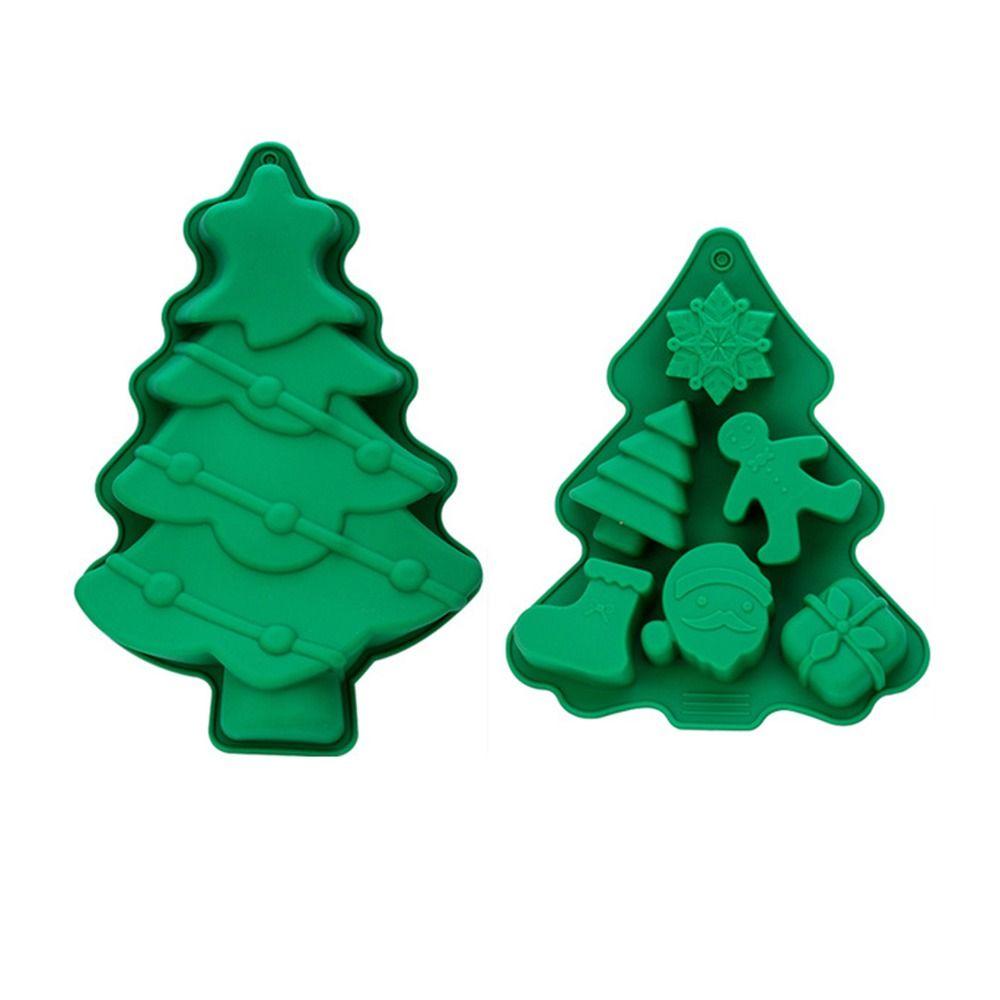 Cute Chocolate and Candy Molds Snowman Shape 3D Xmas Baking Mold DIY Cake Decorating Tool  Oven