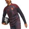 Puma 2023-24 Manchester City Fleece Logo Half-Zip Rundhals Langarm Fußballshirt Herren Oberteile Lila Rot 772861-16