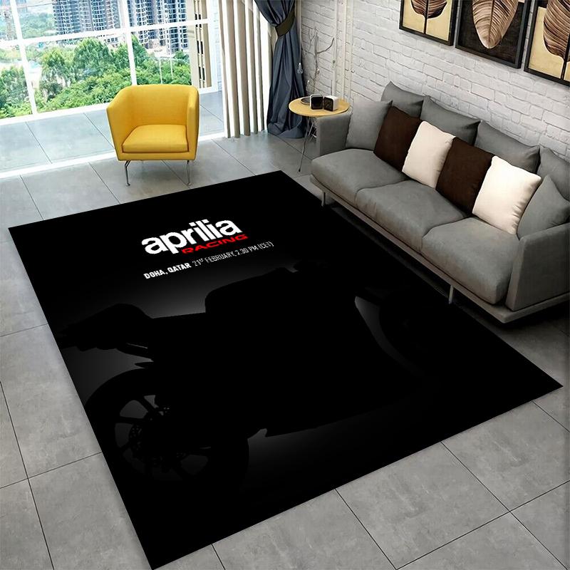 Racing Car A-Aprilia Logo Moto Carpet Rug for Playroom Bedroom Living Room Sofa Home Decor,kid Game Area Rug Non-slip Floor Mat