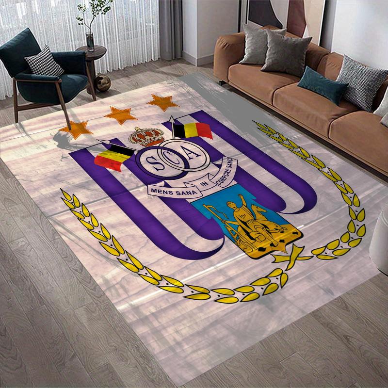 Anderlecht Home Sofa Decoration for Living Room & Bedroom, Non‑Slip Play Flannel Floor Mat for Game Room