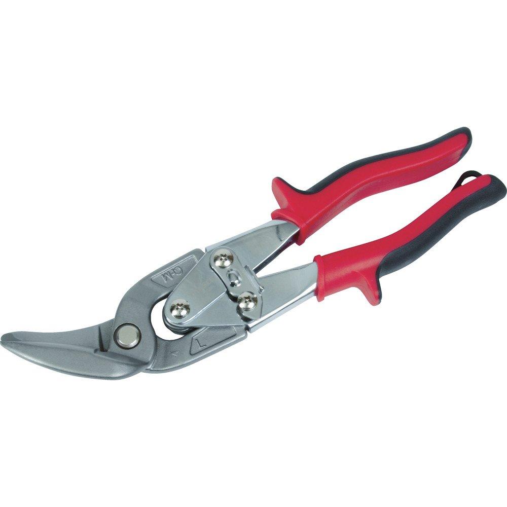 

TRUSCO Metal Cutting Offset Left 45 Multi-Purpose Scissors, Type, Curve, Degrees, TGH-235FL