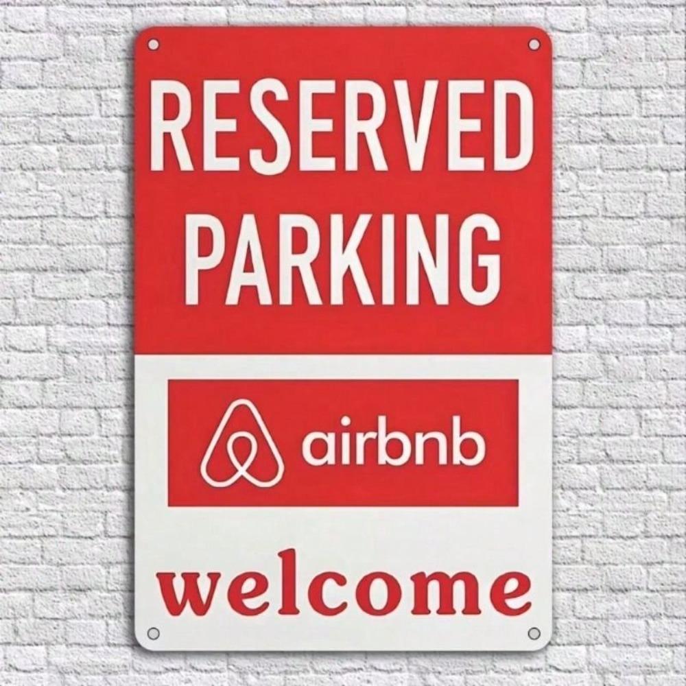 Metal Poster Vintage Parking Sign Wall Decor