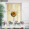 Rustic Wooden Sign with Sunflower & Butterfly Pattern - Spring Theme Decorative Plaque for Outdoor, Home Decor - Ideal Gift for Friend
