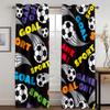 Football Soccer Field Sports Boy Free Shipping Window Curtains For Living Room Kids Bedroom Bathroom Kicthen Door Home Decor2Pcs