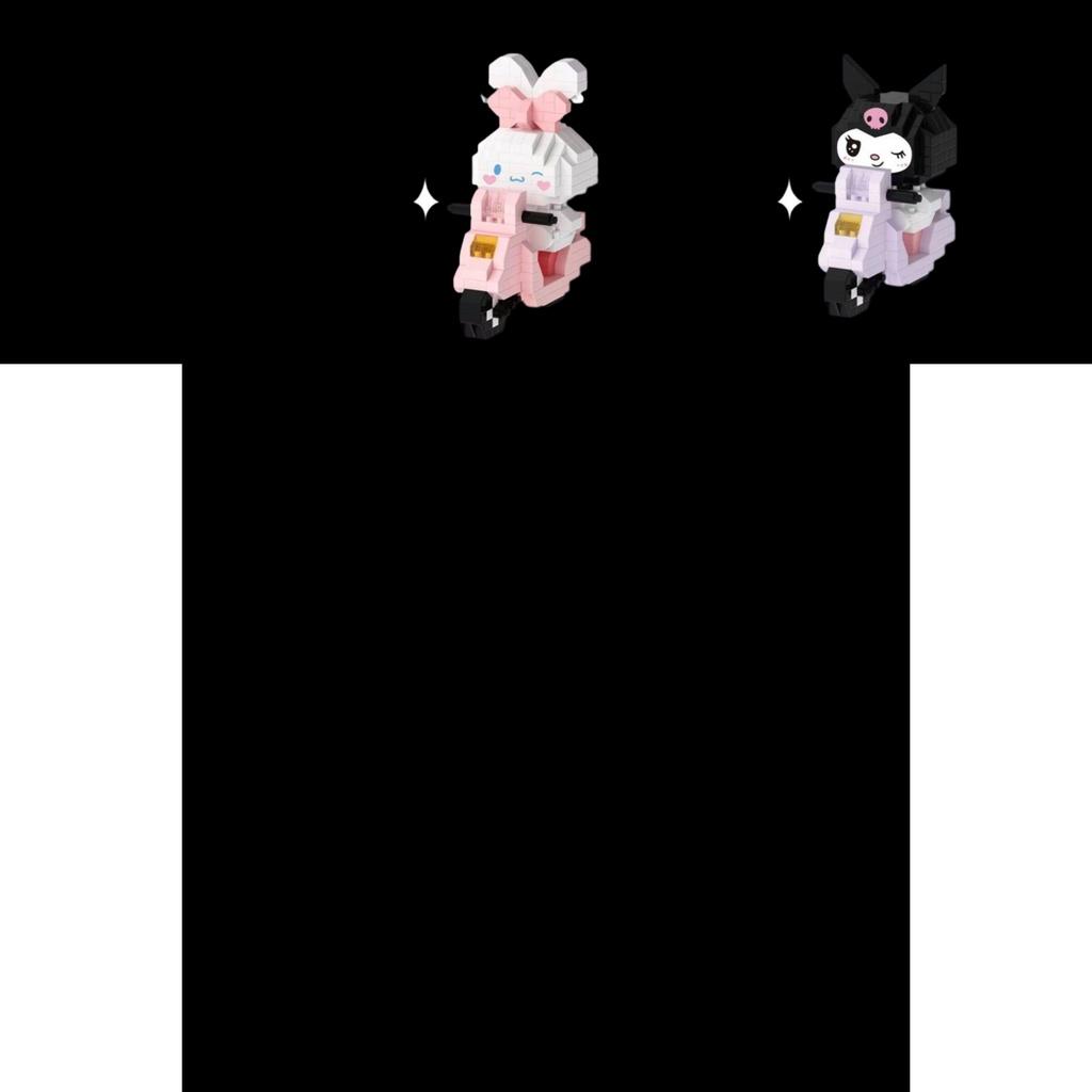 Miniature Building Blocks Bike Rides With Cute Characters