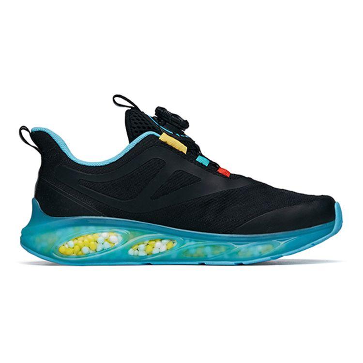 Anta Kids Capsule Shock Absorbing Wear Resistant Breathable Low Top Running Shoes Kids Running Shoes Black Blue 312225511-7