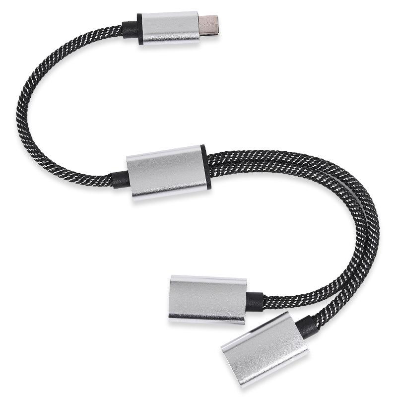 

3-портовий USB 2.0 Type-C спліттер для мобільних телефонів, планшетів та комп ютерів