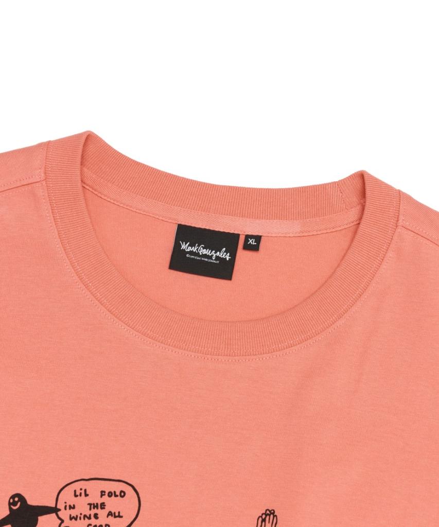 Mark Gonzales Mg Collage Graphic L/S T-Shirt - Pink
