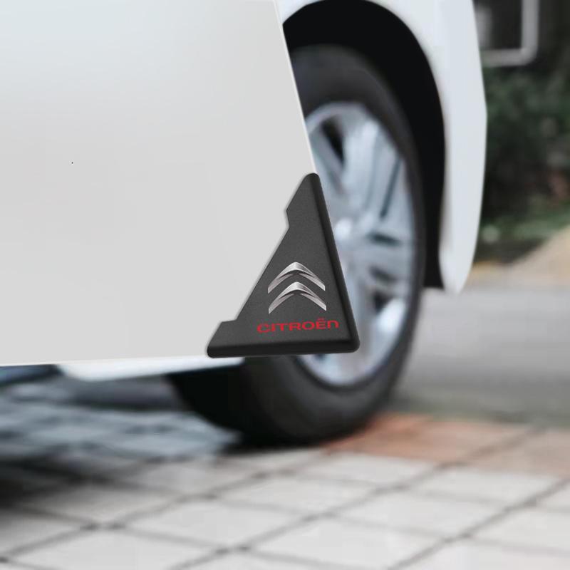 WYGL9 2pcs Silicone Car Door Corner Protector Anti-Collision Scratch Cover For Citroen Elysee Berlingo Xsara C3 C2 C1 XR C4 Picasso C5