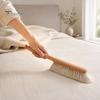 Bed Sweeping Brush Soft Horsehair with Wooden Handle, Dust Removal On Sofa Bristle Carpet And Bedding Fabrics Brush, Handheld for Household