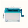 1PCS Mini Manual Shredder Office Desktop Paper Destroyer Small Plastic Hand-Crank Household Shredder for Safe Document Disposal