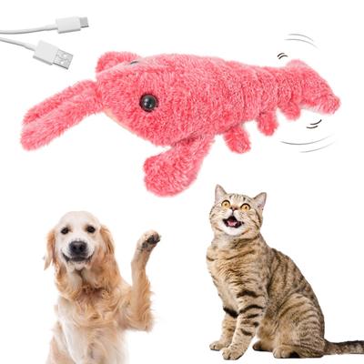 Soft Lobster Interaktívne Hračky pre Psov, Zábavné Interaktívne Plyšové Hračky pre Psov, Stredne Hračky Pre Psie Skákacie Mobilné Psie, Pokojné Hračky Pre Zvieratká Robustné Hračky na žuvanie pre šteniatka