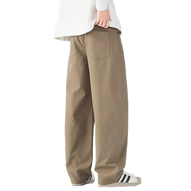 Minger | Retro trendy brand loose wide-leg casual pants men's autumn new drape straight pants