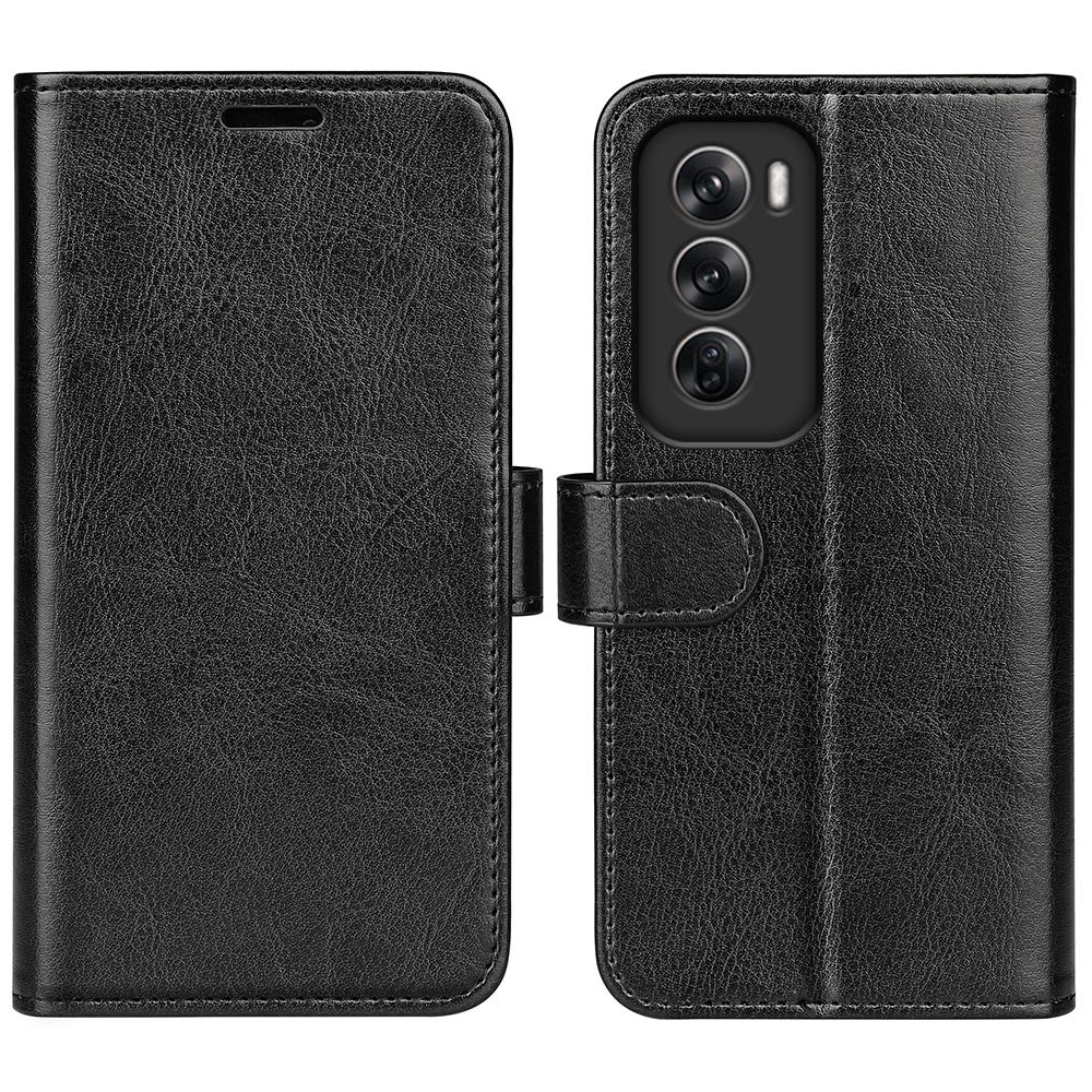 For Oppo Reno12 Pro 5G (Global) Wallet Case Crazy Horse Texture Stand Leather Phone Cover