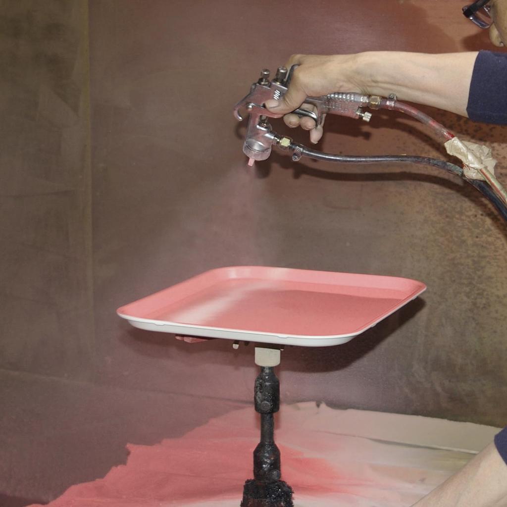 TATSU-CRAFT Pino Non-Slip Tray, 39cm, Wood Grain, Dark Mocha, Non-Slip, Microwave-Safe, Stylish Plastic, Available In Large, Small, Deep, Square, and