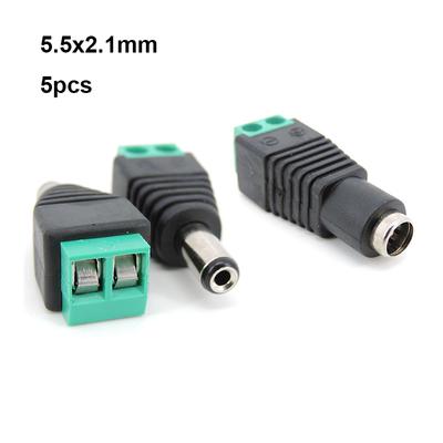 5,5 mm x 2,1 mm DC-Netzstecker-Adapter, Buchse, Adapterkabel für Streifen-CCTV-Kameras