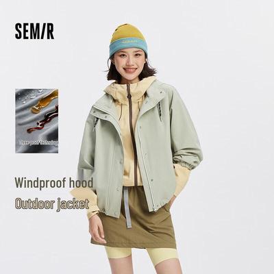 Semir x Marcus Damen 3-Proof Winddichte Kapuzenjacke