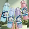 1PC Camouflage Baseball Glove Print 750ml Color Plastic Sports Water Bottle Leakproof Flip Straw Lid Suitable for Sports Office Home Use