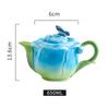 Rose Ceramic Mug Porcelain Mug Simulated Flower Shape Tea Set Petaled Teapot Butterfly Bud Cup Coffee Cups Cups and Mugs Set