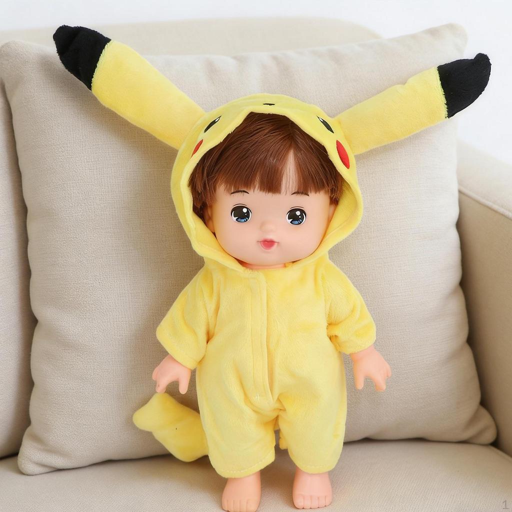 25cm Doll Clothes Cartoon Detachable Bodysuit for Party Favor Gift Role Play