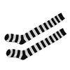 1Pair Women Girls Cotton Over Knee Long Stripe Printed Thigh High Striped